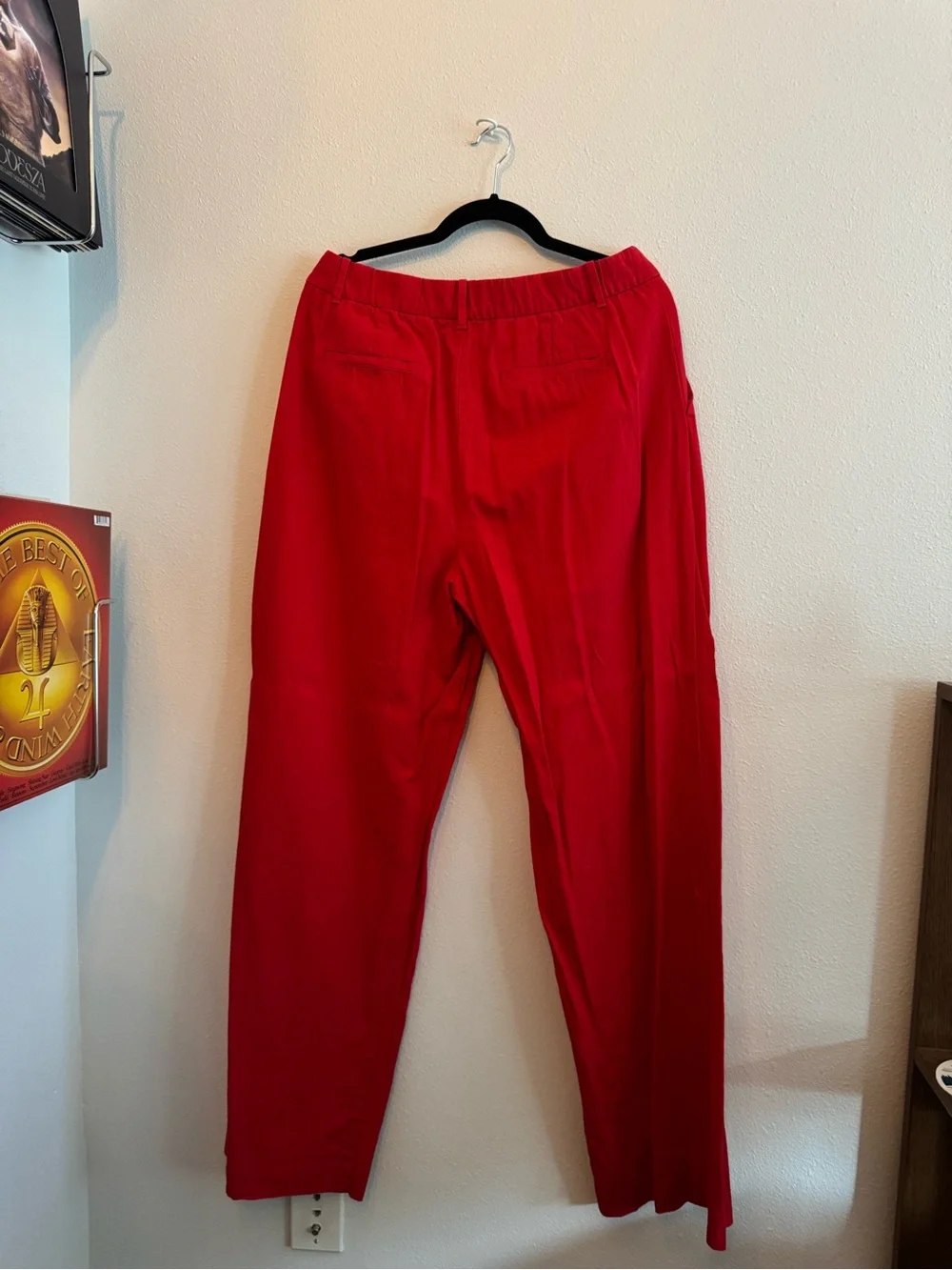365 High Rise Linen-Blend Trousers